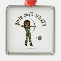Dark Archery in Camouflage Christmas Ornaments