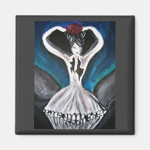 Dark Ballerina Magnet