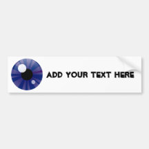 Dark Blue Eye Bumper Sticker