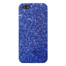 Dark blue faux glitter graphic cover for iPhone 5