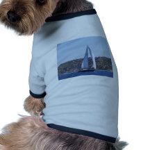Dark Blue Sloop Pet Shirt
