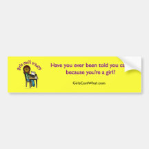 Dark Computer Girl Bumper Stickers