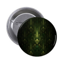 Dark Emerald Green Faces. Fractal Art. Pins