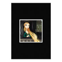 Dark Fairy Tale Character 2 - Rapunzel Personalized Invitations