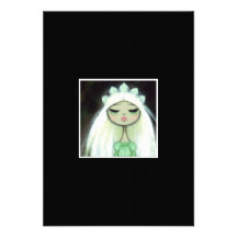 Dark Fairy Tale Character 9 - Sad Princess Custom Invites
