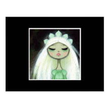 Dark Fairy Tale Character 9 - Sad Princess Post Card