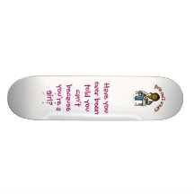 Dark Female Scientist Skate Decks