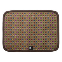 Dark gold colour metal mesh with colourful dots planners