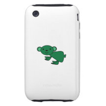 Dark green koala iPhone 3 tough covers