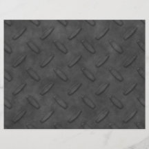 Dark Grey Diamond Plate Texture Flyer Design