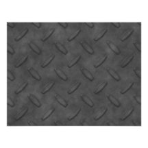 Dark Grey Diamond Plate Texture Personalized Announcement