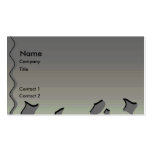Dark Grey Waves. Abstract Design. business cards