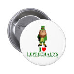 Dark humour Leprechauns Button