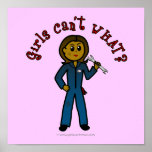 Dark Mechanic Girl Poster