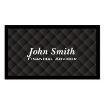 Dark Quilt Financial Advisor Business Card