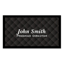 Dark Quilt Program Director Business Card