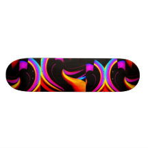 Dark Rainbow Road Skateboard Decks