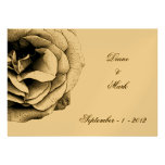 Dark Rose Wedding Invitation