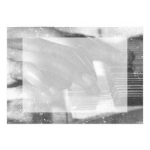 dark skin hands bw playing piano keyboard grunge personalized announcements