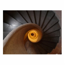 Dark Spiral Stairs Photo Acrylic Cut Out