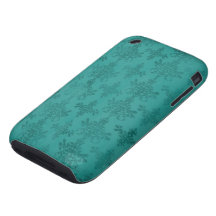 dark teal blue green distressed damask iPhone 3 tough covers