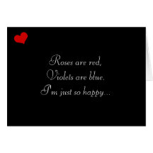 Dark Valentine Collection: Roses are Red... Greeting Card