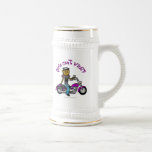 Dark Woman Biker Coffee Mugs