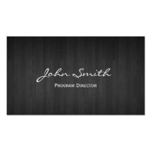 Dark Wood Program Director Business Card