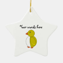 Dark yellow penguin christmas tree ornaments
