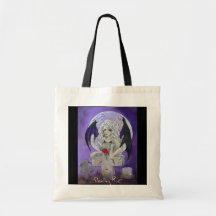 "Darkling Rose" gothic fairy art TOTE BAG