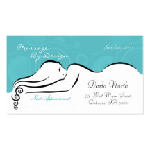 Darla's  [spa blue] Business Cards