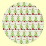 Darling Christmas Trees With Garland stickers
