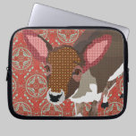 Darling Deer Red Retro Computer Sleeve laptop sleeves