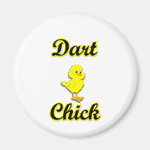 Dart Chick Fridge Magnets