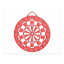 Dartboard Postcard