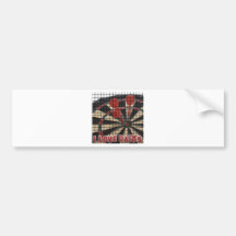 Darts iGuide Bulls Eye Bumper Sticker