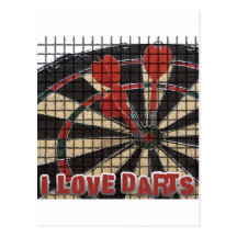Darts iGuide Bulls Eye Postcard