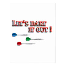 Darts Postkarte