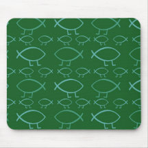 Darwin Fish Mouse Pads