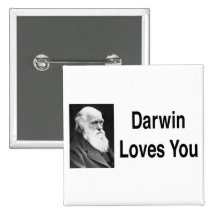 Darwin Loves You 2 Button
