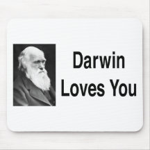 Darwin Loves You 2 Mousemat