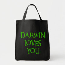 Darwin Loves You Canvas Bags