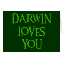 Darwin Loves You Card