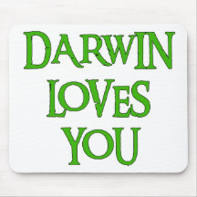 Darwin Loves You Mouse Mat