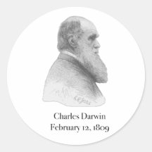 Darwin Round Sticker