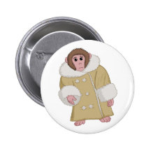 Darwin the Ikea Monkey Pinback Button