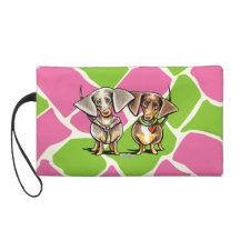 Dashing Dappled Dachshunds Wristlets