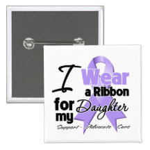 Daughter - General Cancer Ribbon Pins
