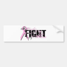 Daughter Hero - Fight Breast Cancer Bumper Sticker