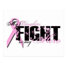 Daughter Hero - Fight Breast Cancer Postcard
